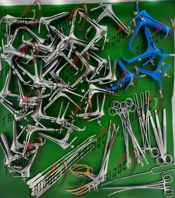Huge Lot of 57Pc OB/GYN Instruments Forceps Speculum Surgical Medical ...