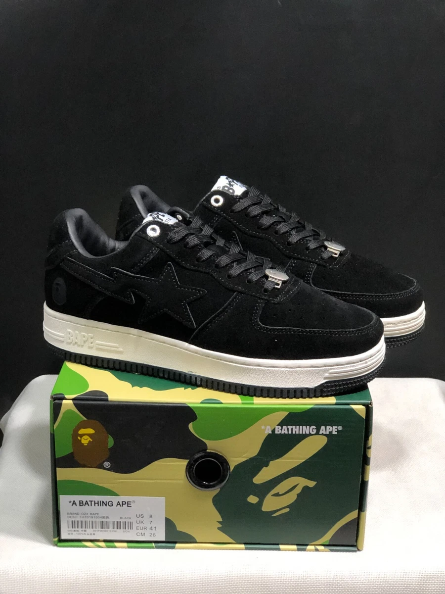 New Exclusive Bape - Bapesta Shoes - Sneakers with Box