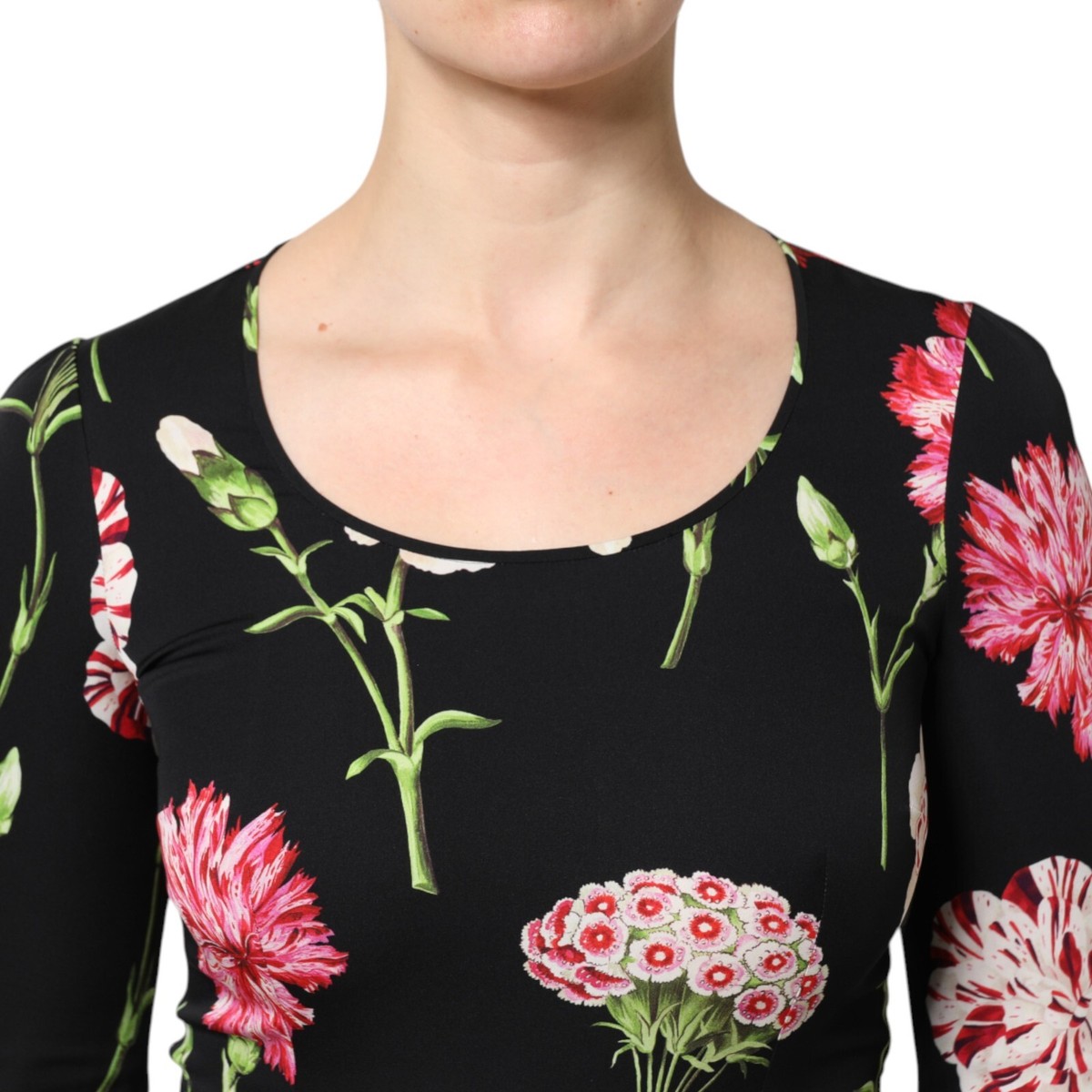 Blouse Dolce&Gabbana En Soie Multicolore Imprimé Floral - Taille XS (IT38/US4), Neuf Avec étiquettes