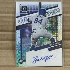 2022 Donruss Optic Optigraphs Mojo Zach Reks RC Auto Texas Rangers