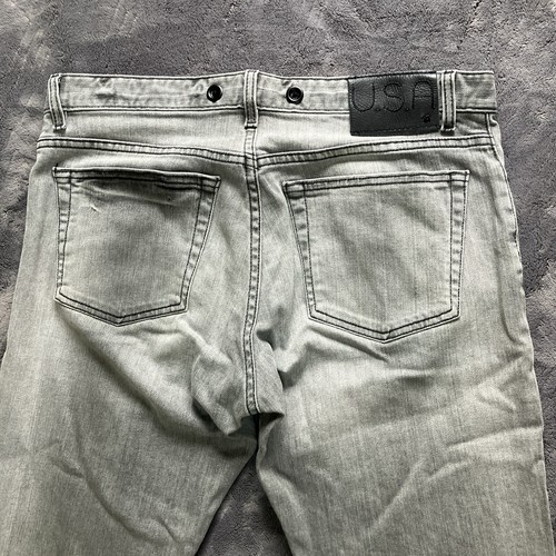 John Varvatos Star USA Wight Skinny Straight Jeans Men's (33RG) 35x33 - Picture 8 of 9