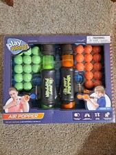 Play Right Air Popper Set - 2 Poppers  Foam Balls - Brand New 