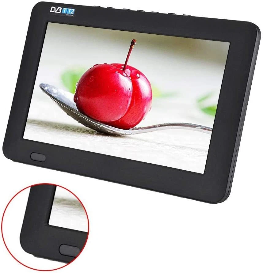 Portable Digital HD TV 1080P 9 Inch TFT Freeview TV 16:9 TFT-LED Analog Color TV - Image 3 of 4