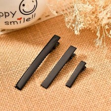 10-100PCS Girl Hair Clip Simple Creative Barrette Duckbill DIY Black Flat