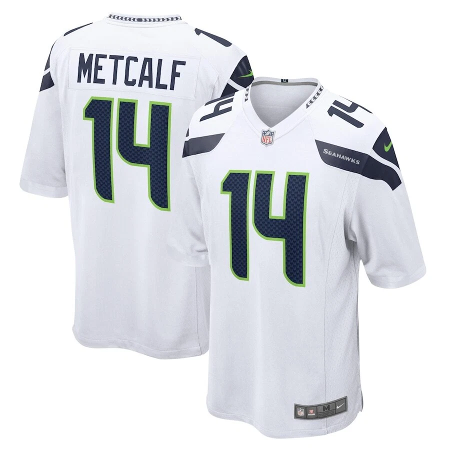 Nike Seattle Seahawks NFL DK Metcalf #14 Home Game Player Jersey