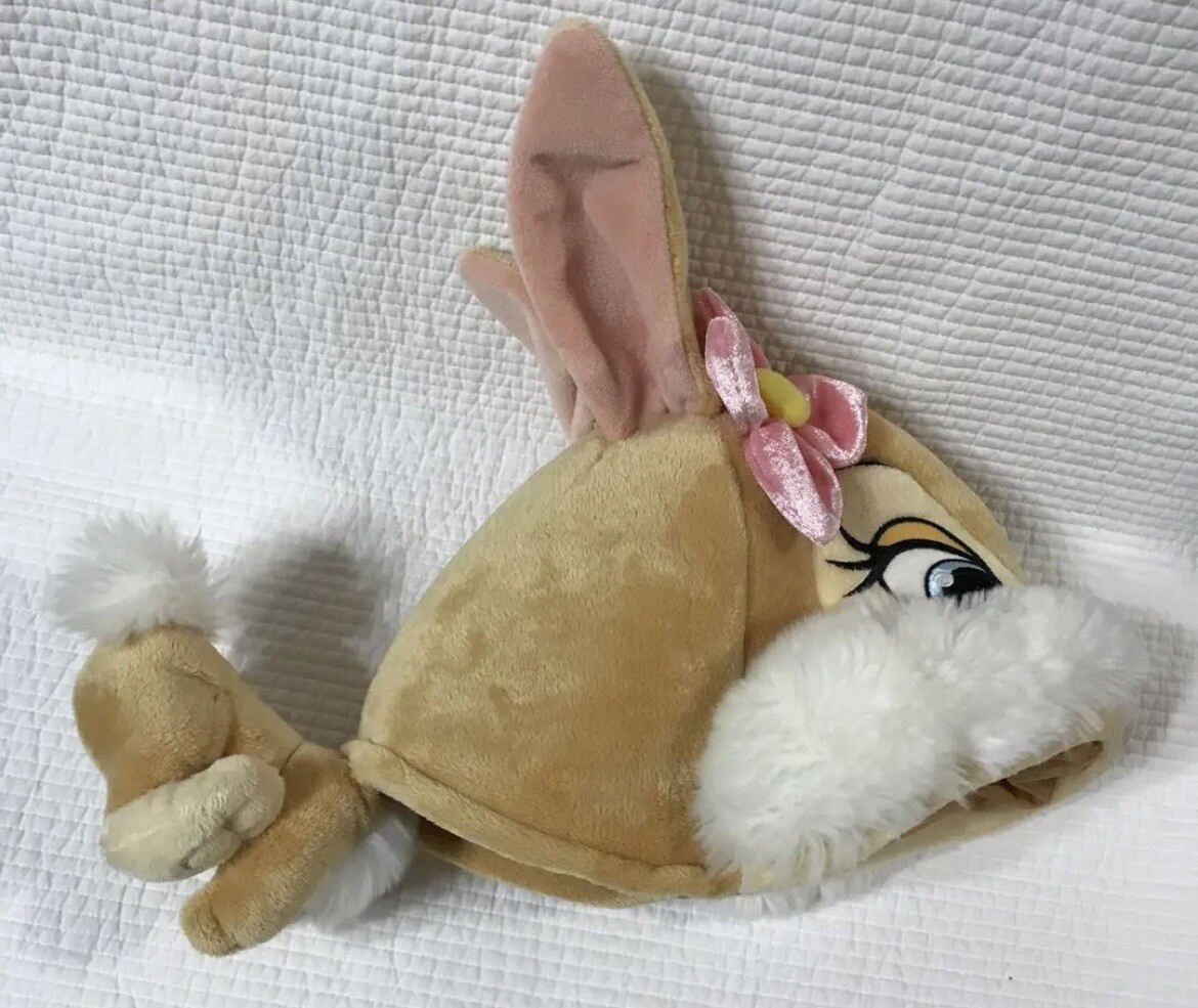 2set Tokyo Disney Resort Bambi Thumper &Miss Bunny Plush Hat Fun