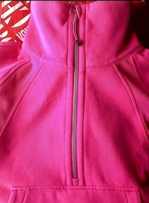 LULU🍋SCUBA OVERSIZED FUNNEL NECK 1/2 HALF ZIP~SAME DAY SHIP~SONIC  PINK~XS/S~NWT | eBay