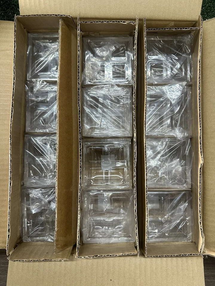 Paquete de 12 Cubos Acrílicos Caja Cepillo de Dientes Soporte Organizador Multiusos 3x3x4 Foto 2 de 4