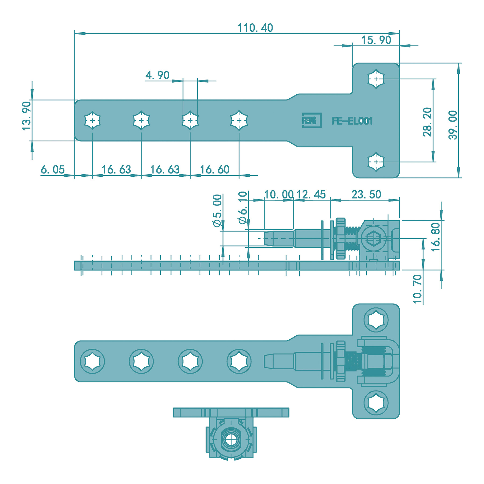 FEPS Ecklagerset Ecklager FE-EL001 Flügellager FE-FL001 für AUBI A300