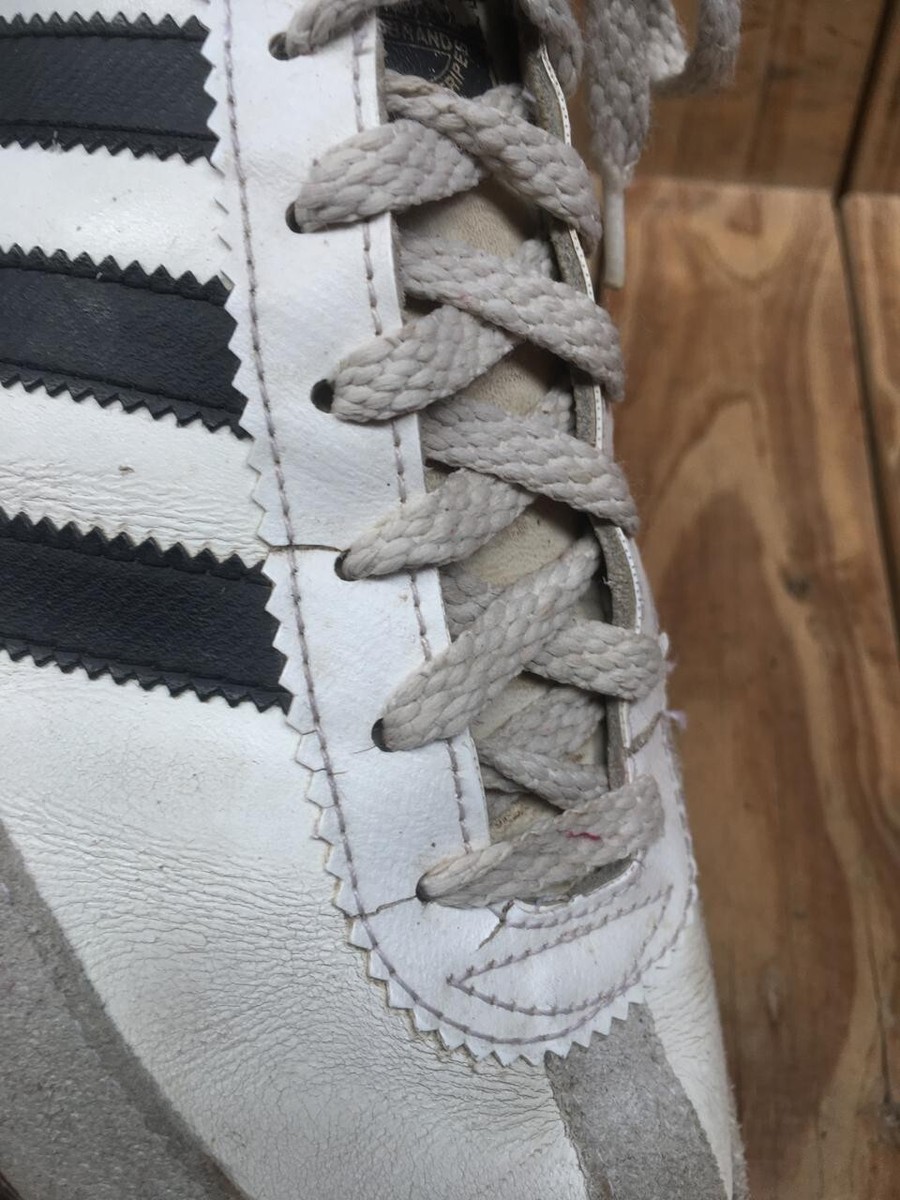 80's VTG Adidas Universal White /black SNEAKERS Made in 80's VTG Adidas Universal White /black SNEAKERS Made in