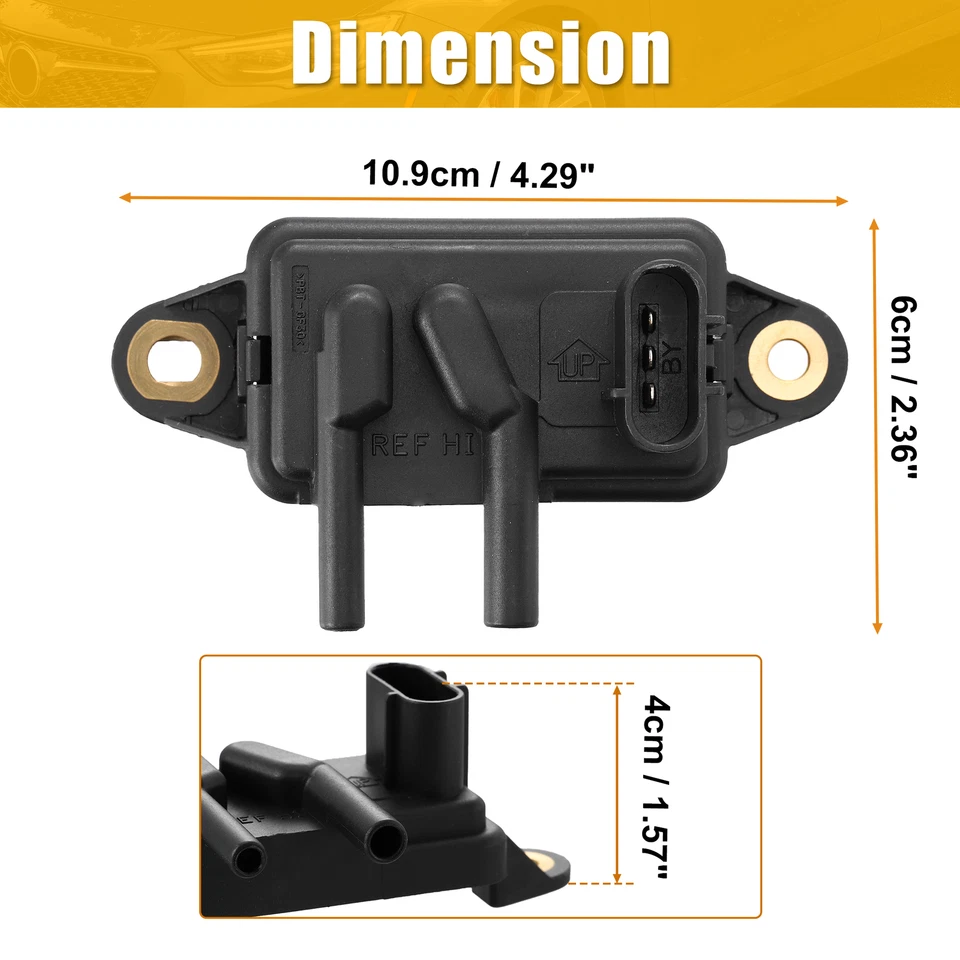 Paquete (1) Sensor de presión de recirculación de gases de escape para Ford F-350 F-550 F-450 Foto 3 de 4