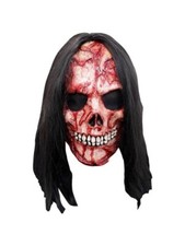 Bloody Skull Exposed Zombie Fiend Ghoulish DELUXE ADULT LATEX CORPSE MASK