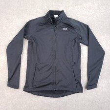 Helly Hansen Sweatshirt Women's Medium Black Full Zip Mock Neck Stretch