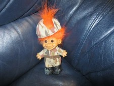 RUSS SOLDIER TROLL DOLL CAMOUFLAGE MARINE, ARMY - BOOTS, RIFLE HELMET