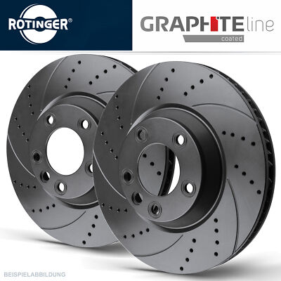 Rotinger Graphite Sport-Bremsscheiben Satz vorne VA - Audi A4 B8 A6 C7 A7 4GA