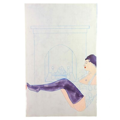 Eduardo Arroyo Ulysses Illustrated Bookplate Print 7.75 x 12.5  James Joyce