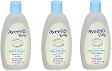 Aveeno Baby Gentle Wash Shampoo 8oz 3 Pack