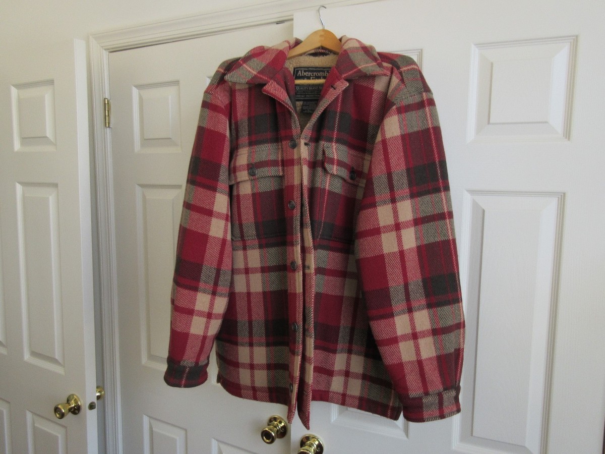 Abercrombie & Fitch , Vintage , Mens Coat , Large , RN 75654, Red