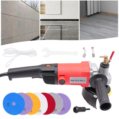 4'' Pneumatic Grinder Wet Polisher Polishing Machine for Granite Concrete 8100rpm