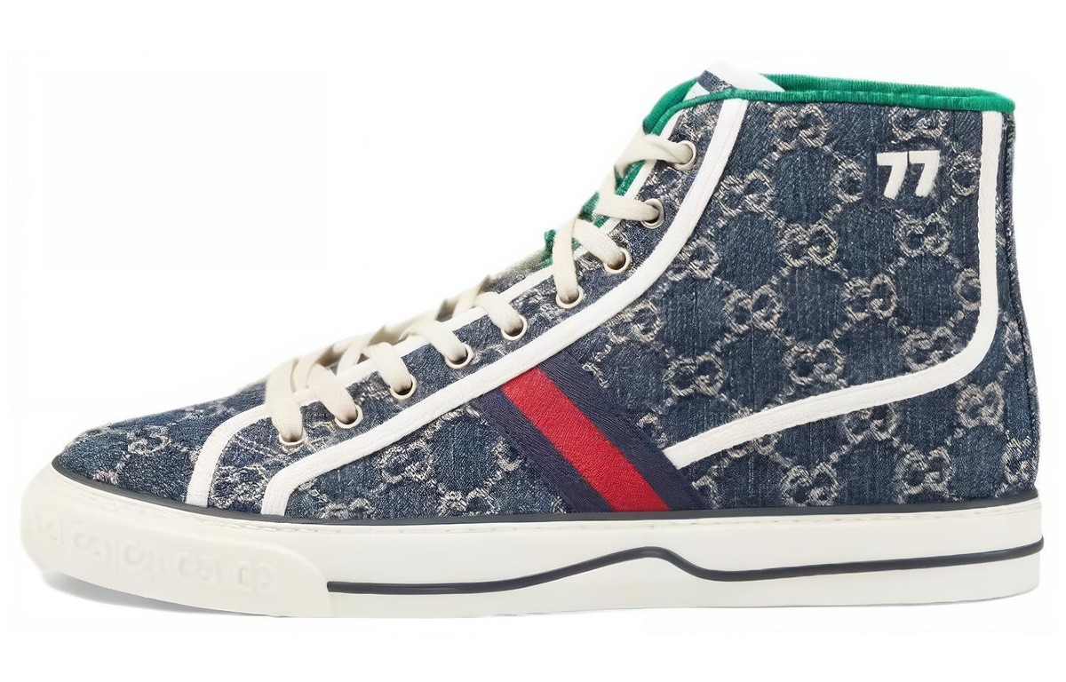GUCCI Tennis 1977 High 'Denim' 625807 2KQ90 4464 | eBay