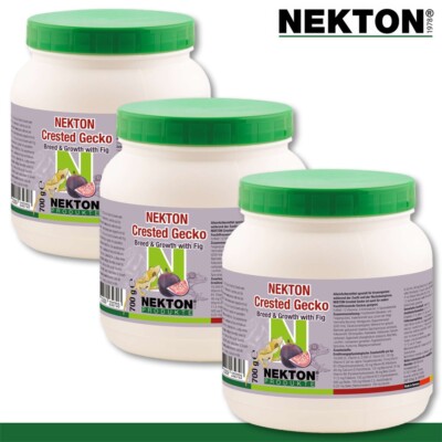 NEKTON 3 x 700g NEKTON Crested Gecko Breed & Growth mit Feige Futter Kronengecko
