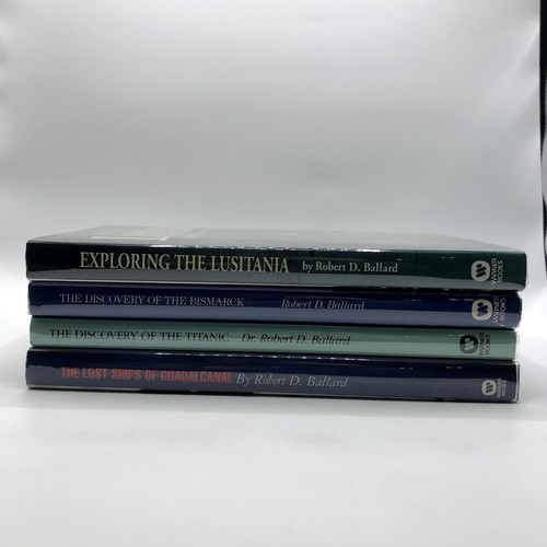 Lot of 4 Robert Ballard Illus. Books Bismarck, Lusitania, Titanic & Guadalcanal - Picture 17 of 20
