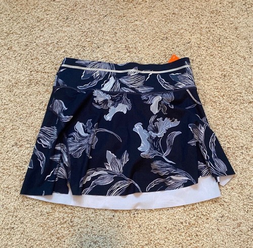 Athleta Floral Sonic Blue Tennis Skort Size XS