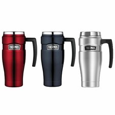NEW THERMOS 470ml STAINLESS STEEL KING TRAVEL MUG Insulated Cup Coffee
