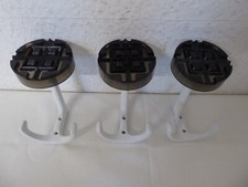 3 x 70er Jahre Garderobehaken Wandhaken Space Age Ära