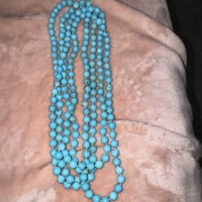 Gorgeous Turquoise Beaded Necklace J8 V