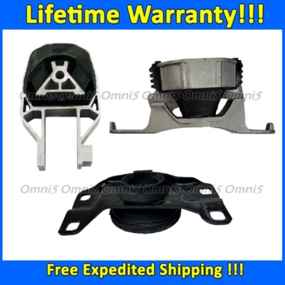 K3464 Motor & Trans Mount Set 3pc For 2007-2013 Volvo C30/S40/V50 2.4L/2.5L