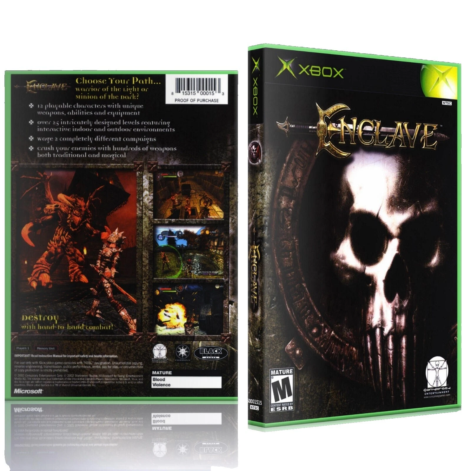 Microsoft Xbox Video Game Manuals, Inserts & Box Art