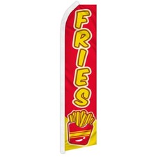 Fries Advertising Swooper Feather Flag Concessions Food