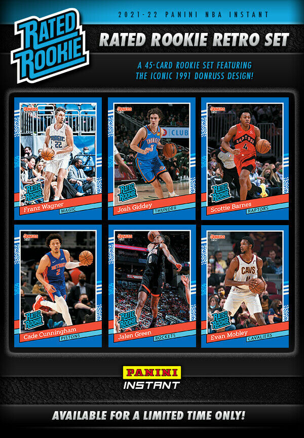 2021-22 Panini NBA Instant Rated Rookie Retro Set - Pick A Card (Print Run 2502)