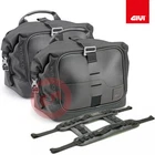 GIVI CRM106 13LTR CORIUM MOTORCYCLE LINE SIDE BAGS PAIR KIT WITH CRM105 BAND