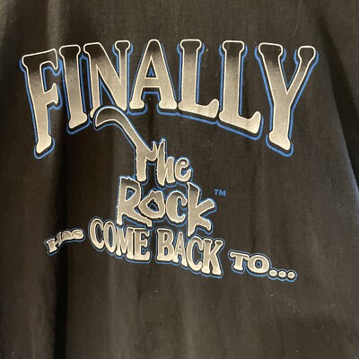 WWE ザ・ロック　Tシャツ　2002年(WWE公式グッズ) Vintage WWE The Rock 2002 Big Print T-shirt Mens Medium | eBay