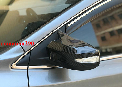 For Nissan Altima 13-18 Carbon Fiber ox Horn Side Door Mirror Cover molding Trim - Picture 3 of 5