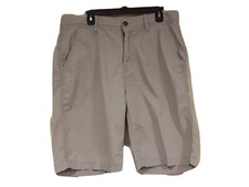 Union Men's Flat Front Shorts - Gray - Size 36 100 cotton