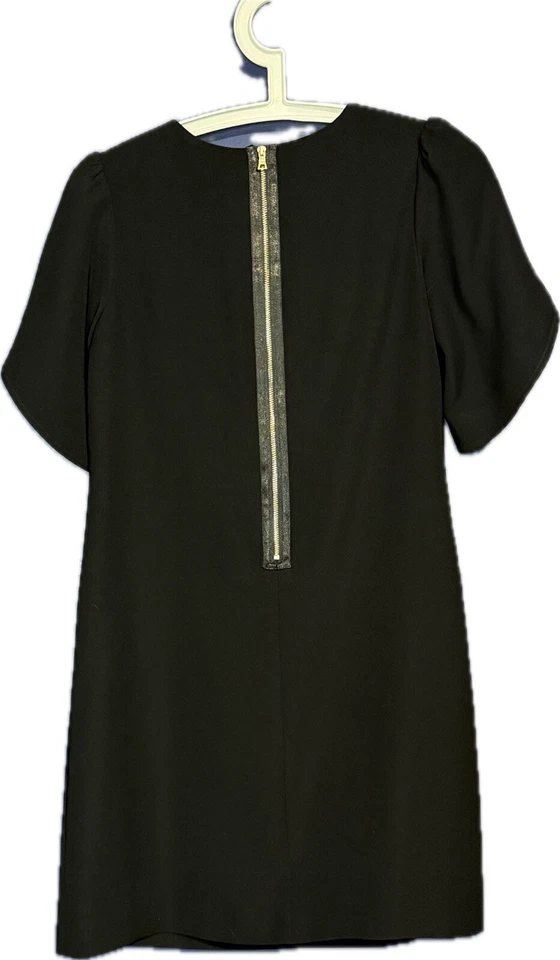 Vestido recto Cynthia Steffe negro manga tulipán talla 0 Foto 3 de 4