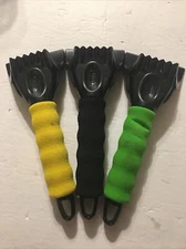 HOPKINS ICE CHISEL SCRAPER 3 PACK MADE IN THE USA SOFT GRIP 4 INCH WIDE BLADE 