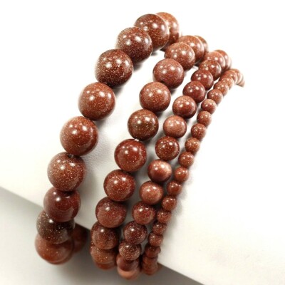 Wholesale Gemstone Bracelet Balance Elastic Stretch 4mm 6mm 8mm 10mm 12mm 7.5''
