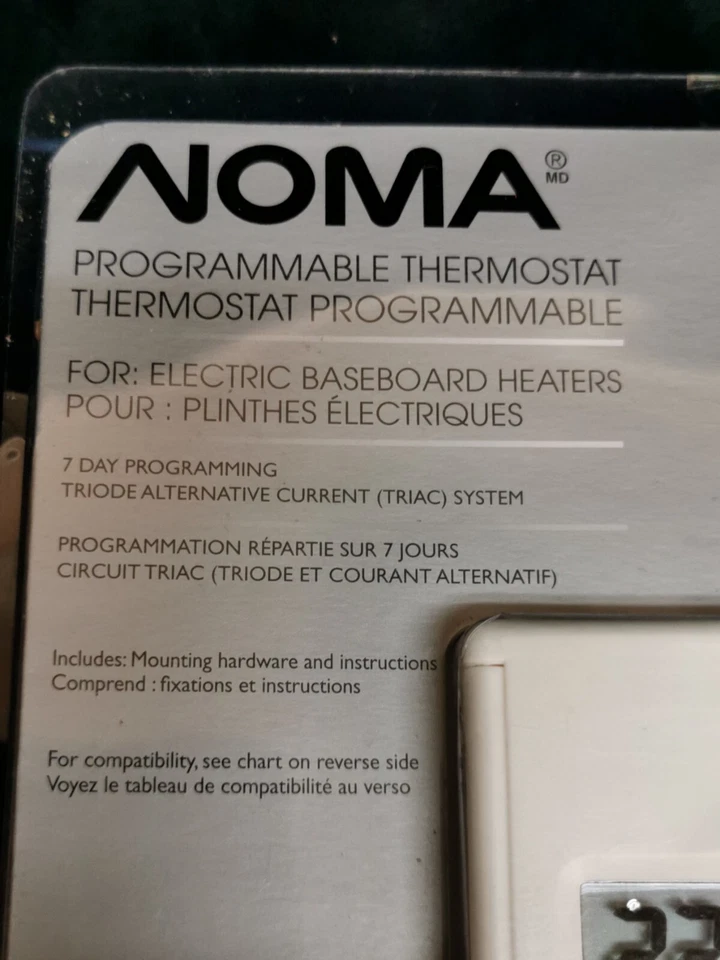 Aquecedores elétricos termostato programável NOMA ferramenta com eficiência energética - Imagem 2 de 4