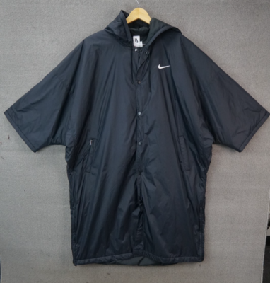 Nike Fear of God Oversized Nylon Hooded Parka Black Jacket Men's Size XL NWT | eBay