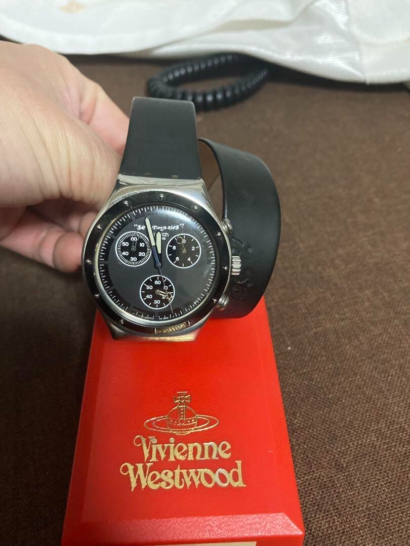 Vivienne Westwood ヴィヴィアンウエストウッド　SWATCH VIVIENNE WESTWOOD SWATCH Irony Collaboration Vintage Black