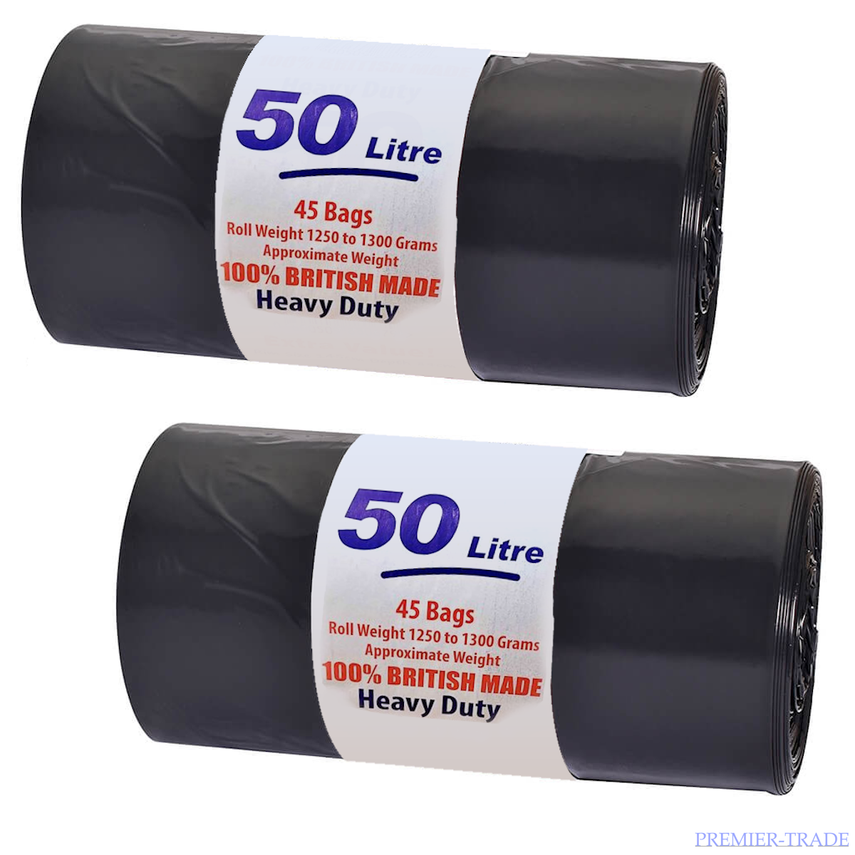 HEAVY DUTY BLACK BIN LINERS RUBBISH BAGS WASTE REFUSE SACKS *UK MADE