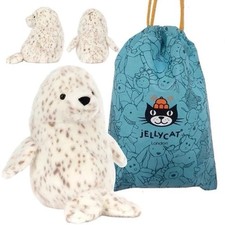Jellycat White Seal Galumphous Plush Toy,26cm Amuseables Soft Toy- Tags&Dust Bag