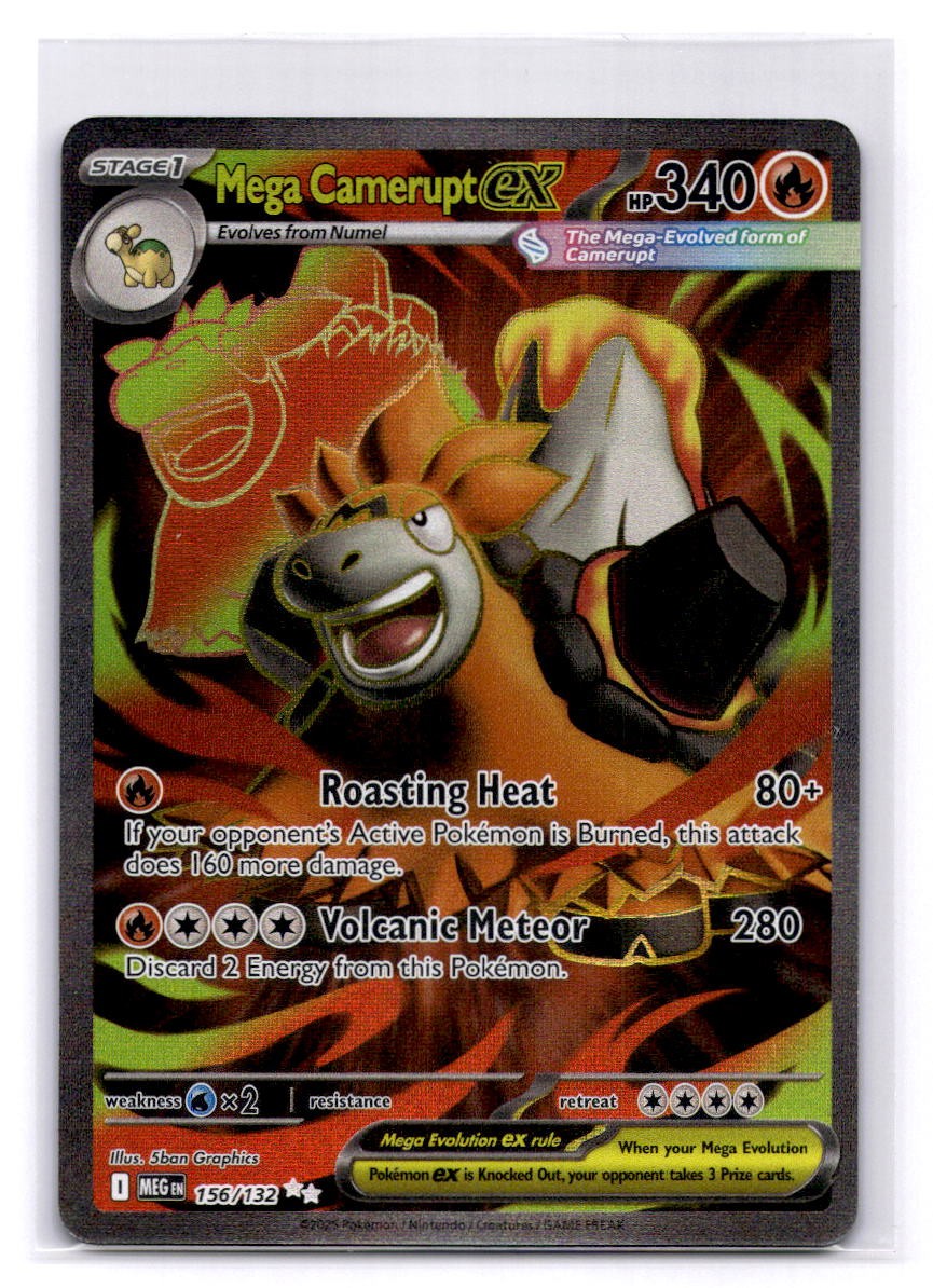 Mega Camerupt ex Ultra Rare ME01: Mega Evolution 156/132 LP-NM