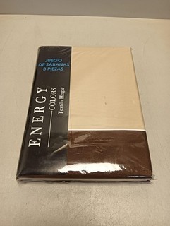Eclipse Sommer Bettwäsche Set Mikrofaser 3 teilig Creme & Kaffee 135 × 200 cm