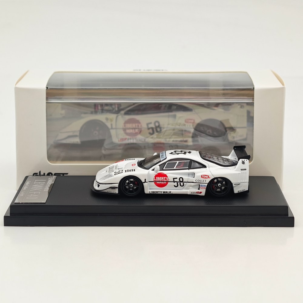 1/64 LBWK Liberty Walk F40 #58 Racing Alloy Diecast Model