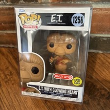 Funko POP! Movies E.T. with Glowing Heart (GITD) #1258 Target Exc. W/ Protector